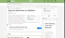 
							         How to Advertise on Mylikes: 10 Steps (with Pictures) - wikiHow								  
							    