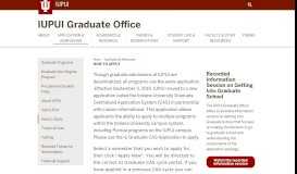 
							         How to Apply: Application & Admissions: IUPUI Graduate Office: IUPUI								  
							    
