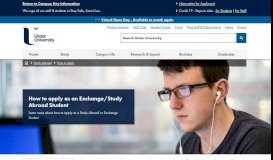 
							         How to apply as an Exchange/Study Abroad Student - Ulster University								  
							    