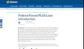 
							         How to Apply for a Parent PLUS Loan | Edvisors								  
							    