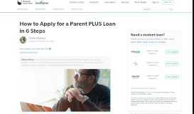 
							         How to Apply for a Parent PLUS Loan in 6 Easy Steps | Student Loan ...								  
							    