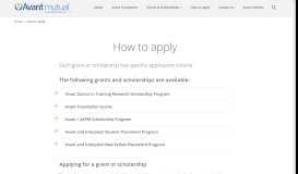 
							         How To Apply For Avant's Grants & Scholarships | Avant Difference								  
							    