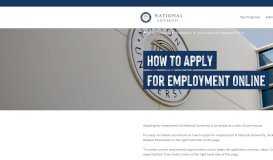 
							         How to Apply for Employment Online - National University								  
							    