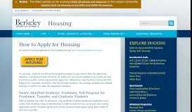 
							         How to Apply for Housing | Housing								  
							    
