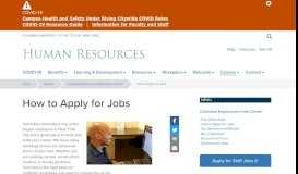 
							         How to Apply for Jobs - Human Resources - Columbia University								  
							    
