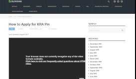 
							         How to Apply for KRA Pin | Money Academy								  
							    