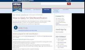 
							         How to Apply for Site Recertification | NHSC								  
							    