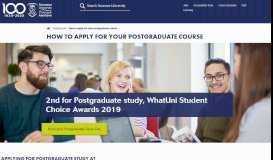 
							         How to apply for your postgraduate course - Swansea University								  
							    