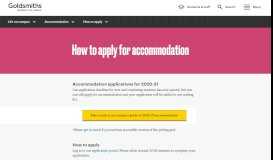 
							         How to apply | Goldsmiths, University of London								  
							    