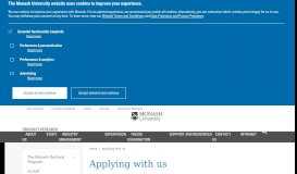 
							         How to apply - Graduate Research - Monash University								  
							    