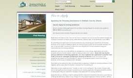 
							         How to Apply - Housing Authority of the County of DeKalb								  
							    