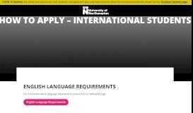 
							         How to apply – International students | University of Northampton								  
							    