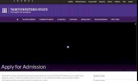 
							         How to Apply – Northwestern State University								  
							    