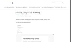 
							         How To Apply OCBC iBanking - Singapore Bank								  
							    