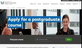 
							         How to apply | Postgraduate courses | University of West London								  
							    