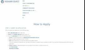
							         How to Apply - Richland County Job & Family Services								  
							    