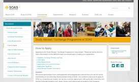 
							         How to Apply - SOAS University of London								  
							    