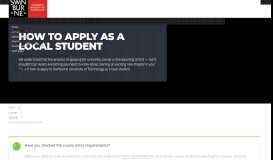 
							         How to Apply - Swinburne University								  
							    