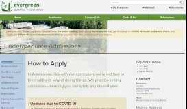 
							         How to Apply | The Evergreen State College								  
							    
