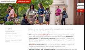 
							         How To Apply – The Graduate School - Montclair State University								  
							    