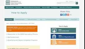 
							         How to Apply | The National Dental Examining Board of Canada								  
							    
