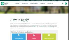 
							         How to apply to one of our courses - University of Roehampton								  
							    