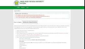 
							         How to Apply - UMYU Portal - Umaru Musa Yar'adua University, Katsina								  
							    