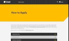 
							         How to Apply | University of Suffolk								  
							    