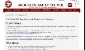 
							         How to Apply/Register - Brooklyn Amity School								  
							    