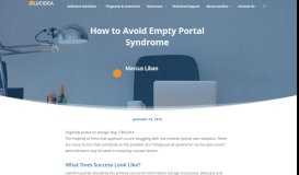 
							         How to Avoid Empty Portal Syndrome | Lucidea								  
							    