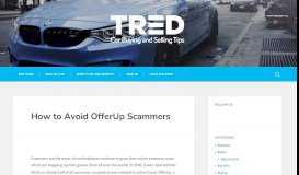 
							         How to Avoid OfferUp Scammers | TRED								  
							    