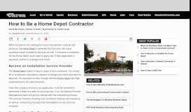 
							         How to Be a Home Depot Contractor | Chron.com								  
							    