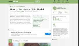 
							         How to Become a Child Model (with Pictures) - wikiHow								  
							    