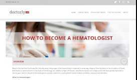
							         How to Become a Hematologist - Doctorly.org								  
							    