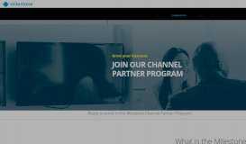 
							         How to become a Milestone Channel Partner| Milestone Systems								  
							    