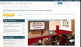 
							         How to Become an Architect | Education and Career Roadmap								  
							    