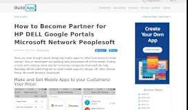 
							         How to Become Partner for HP DELL Google Portals... - iBuildApp								  
							    