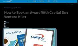 
							         How to Book an Award with Capital One Venture Miles								  
							    