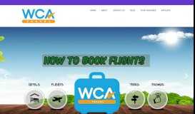 
							         How To Book Flights With WCA Travel Booking Portal – WCA TRAVEL								  
							    