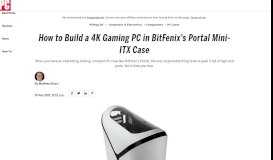 
							         How to Build a 4K Gaming PC in BitFenix's Portal Mini-ITX Case ...								  
							    