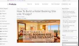 
							         How To Build a Hotel Booking Website Like Trivago | ProBytes								  
							    
