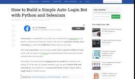 
							         How to Build a Simple Auto-Login Bot with Python and ...								  
							    