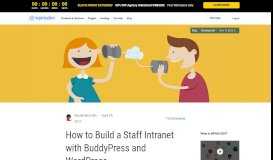 
							         How to Build a Staff Intranet with BuddyPress and WordPress - WPMU ...								  
							    