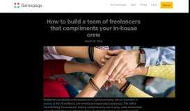 
							         How to build a team of freelancers that compliments your in-house ...								  
							    