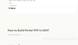 
							         How to Build Portal VFX in UE4? - 80 Level								  
							    