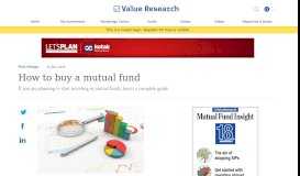
							         How to buy a mutual fund - Value Research: The Complete Guide to ...								  
							    
