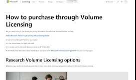 
							         How to Buy | Microsoft Volume Licensing								  
							    