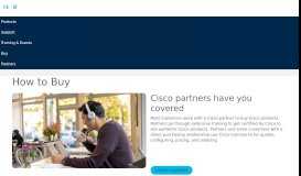 
							         How to Buy - Partner Cisco Commerce & Distributor Locator - Cisco								  
							    