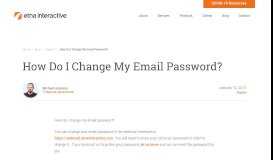 
							         How to Change an Email Password for Etna Interactive Webmail								  
							    