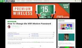 
							         How To Change Glo WiFi Modem Password – Mobilitaria								  
							    